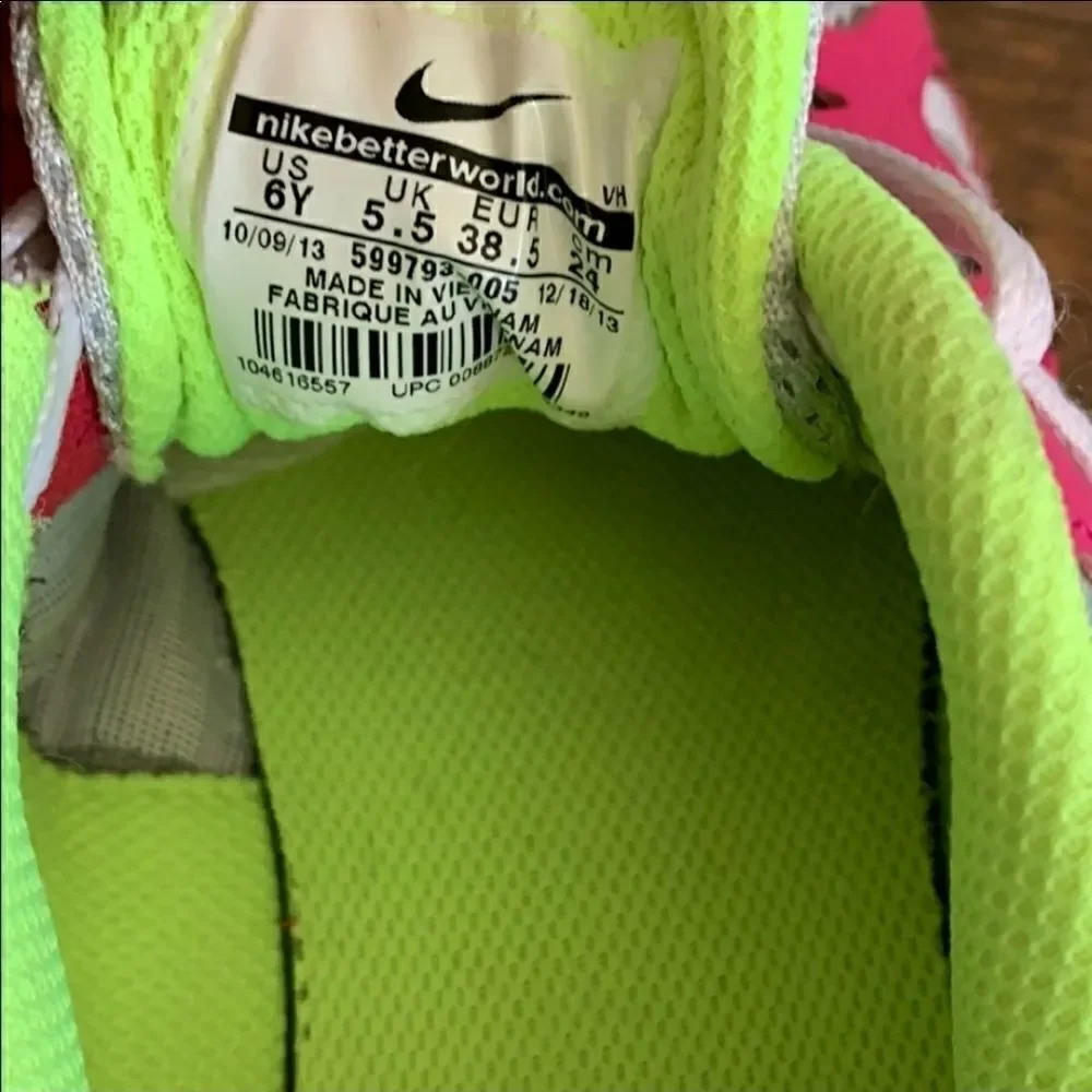 Nike Florescent tennis shoes
